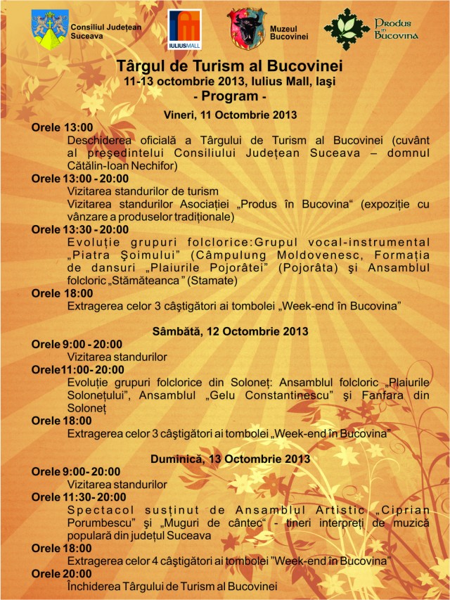 &quot;Târgul de Turism al Bucovinei&quot; la Iași