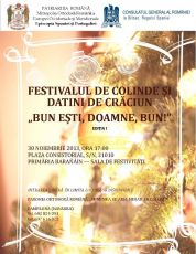 Festivalul de colinde „Bun ești, Doamne, bun!”, la Pamplona