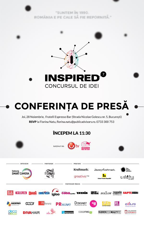 Concursul &quot;Inspired&quot; a ajuns la cea de-a șaptea ediție