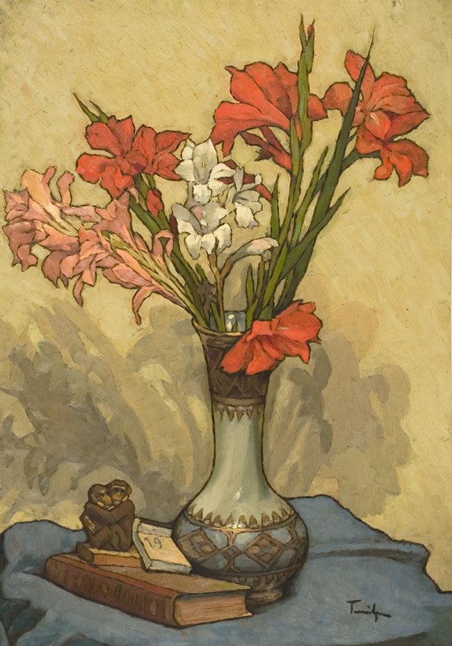 Tabloul &quot;Gladiole&quot; semnat de Nicolae Tonitza, scos la licitație