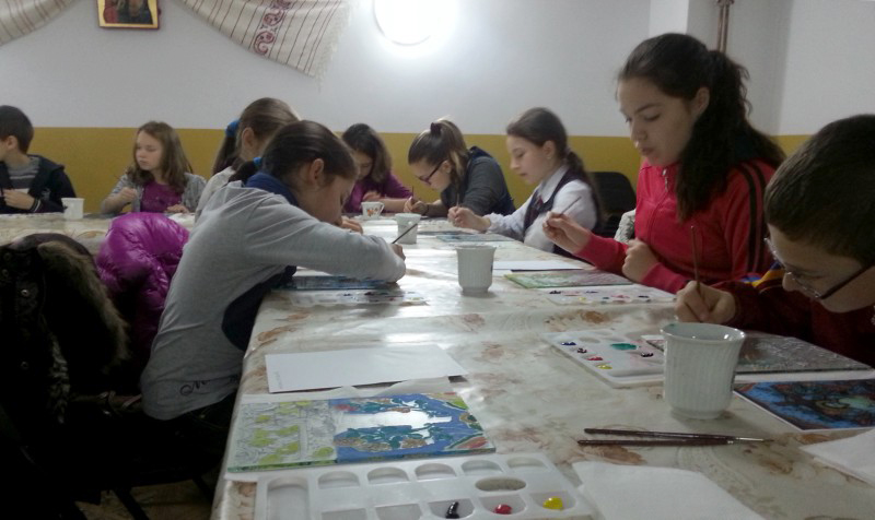 Curs de pictură pe sticlă în Arhiepiscopia Dunării de Jos