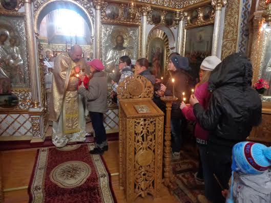 Liturghia copiilor în parohia Dobreni