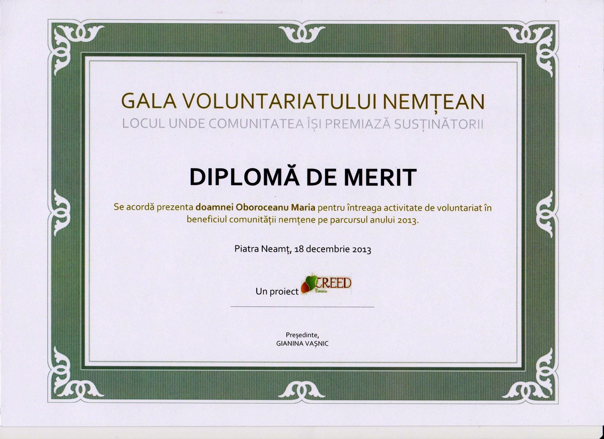 Gala Voluntariatului Nemțean 2013