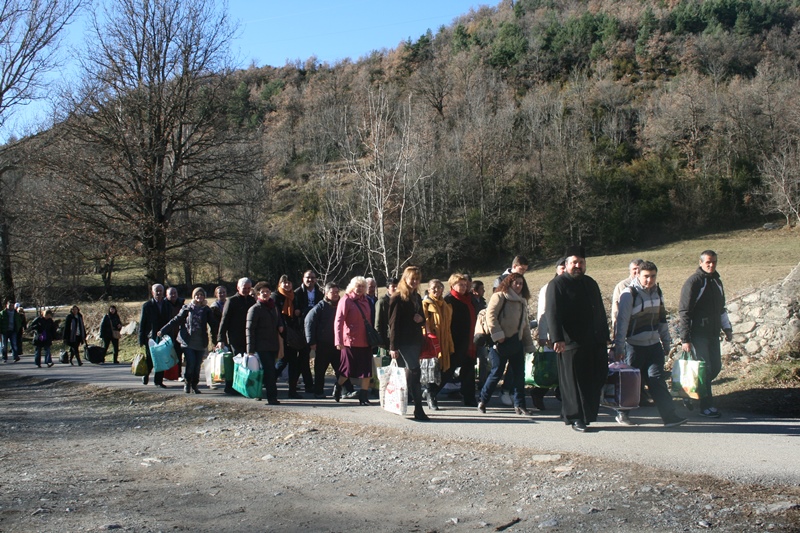 Colindători la Mănăstirea Vilaller