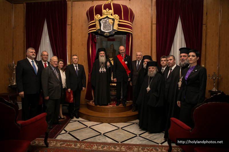 Președintele Traian Băsescu, la Sfântul Mormânt