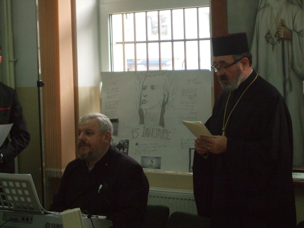 Eminescu, omagiat la Seminarul Teologic Liceal Ortodox „Sf. Gheorghe” din Botoşani