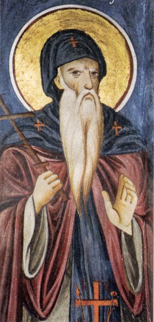 Sfântul Simeon Izvorâtorul de mir – frescă de la mănăstirea Vatopedi Sfântul Simeon – Izvorâtorul de mir, ctitor al mănăstirii Hilandar