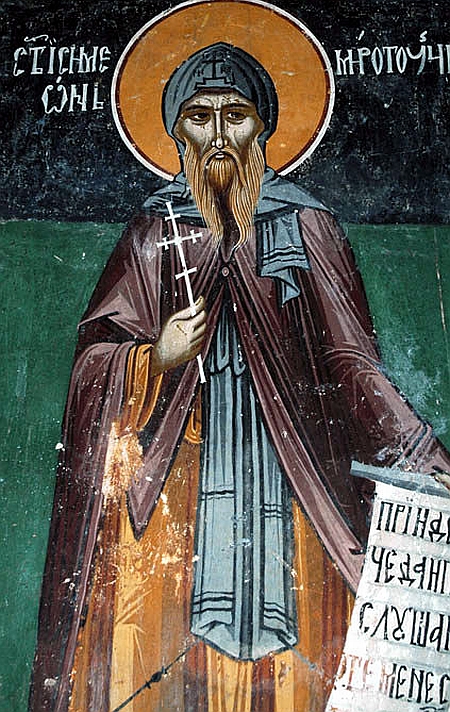Sfântul Simeon Izvorâtorul de mir Sfântul Simeon – Izvorâtorul de mir, ctitor al mănăstirii Hilandar