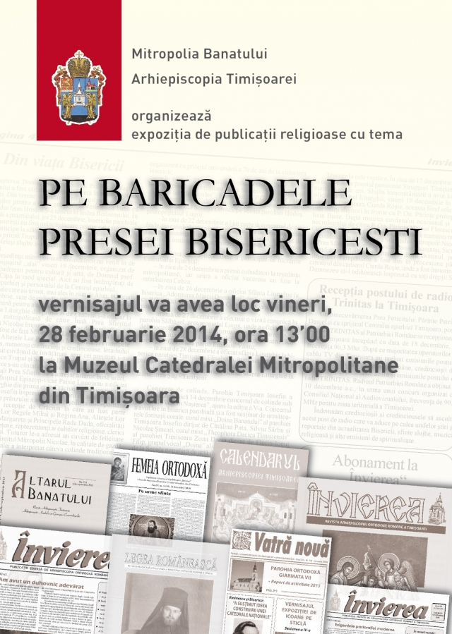 Expoziţie de publicaţii religioase la Muzeul Catedralei Mitropolitane din Timişoara Expoziţie de publicaţii religioase la Muzeul Catedralei Mitropolitane din Timişoara