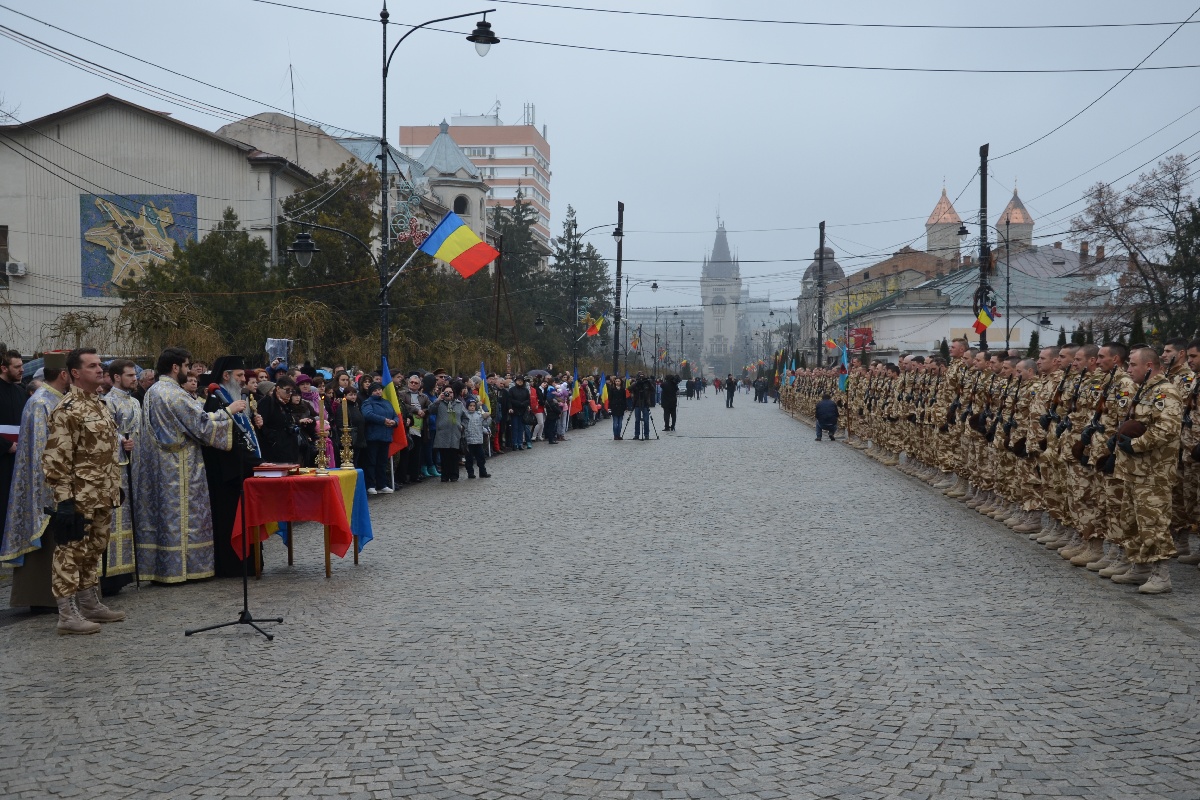 Slujbă religioasă oficiată de IPS Teofan la repatrierea militarilor Batalionului 151 Infanterie
