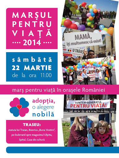 Marşul pentru Viaţă, organizat în aproximativ 40 de oraşe din România (GALERIE FOTO)
