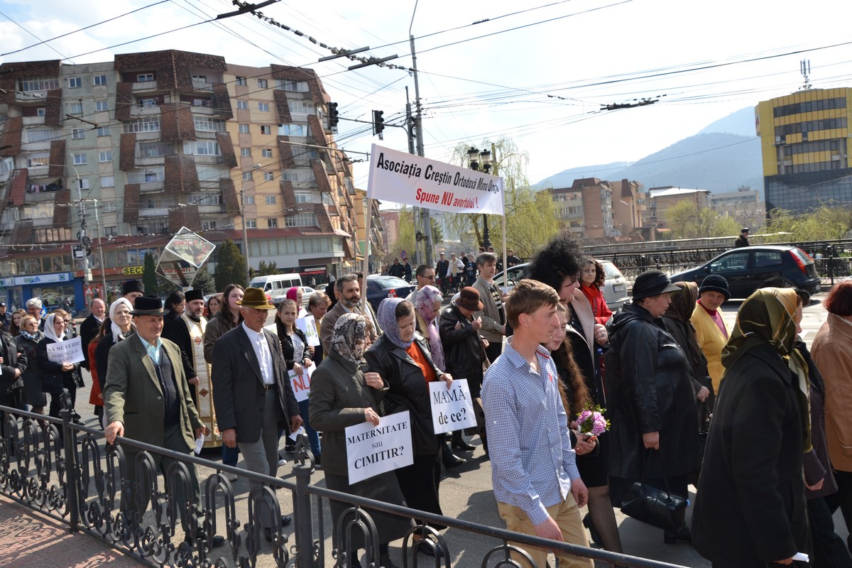 Manifestare pentru viață la Piatra Neamţ