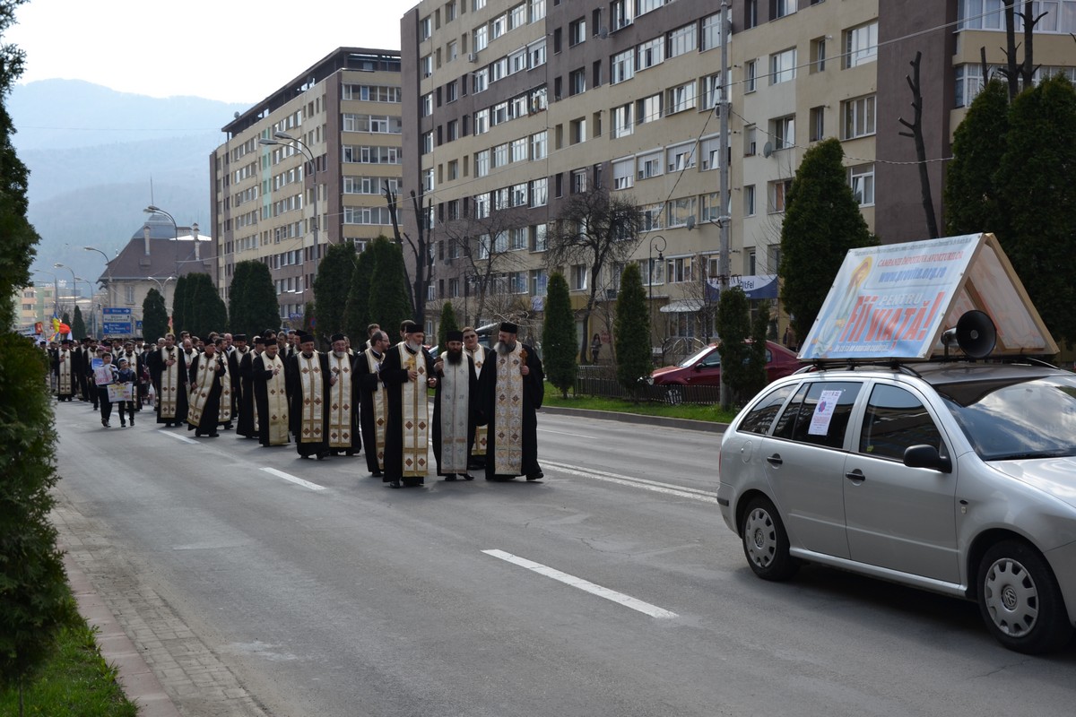 Manifestare pentru viață la Piatra Neamţ