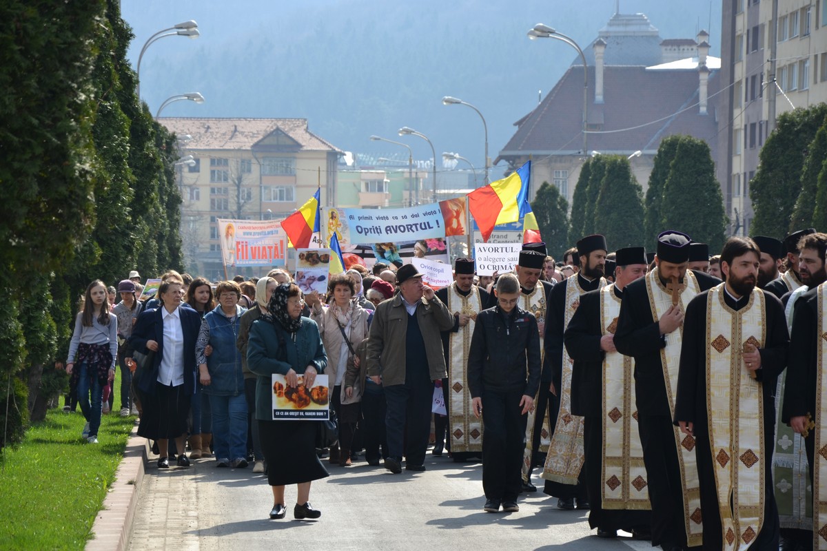 Manifestare pentru viață la Piatra Neamţ