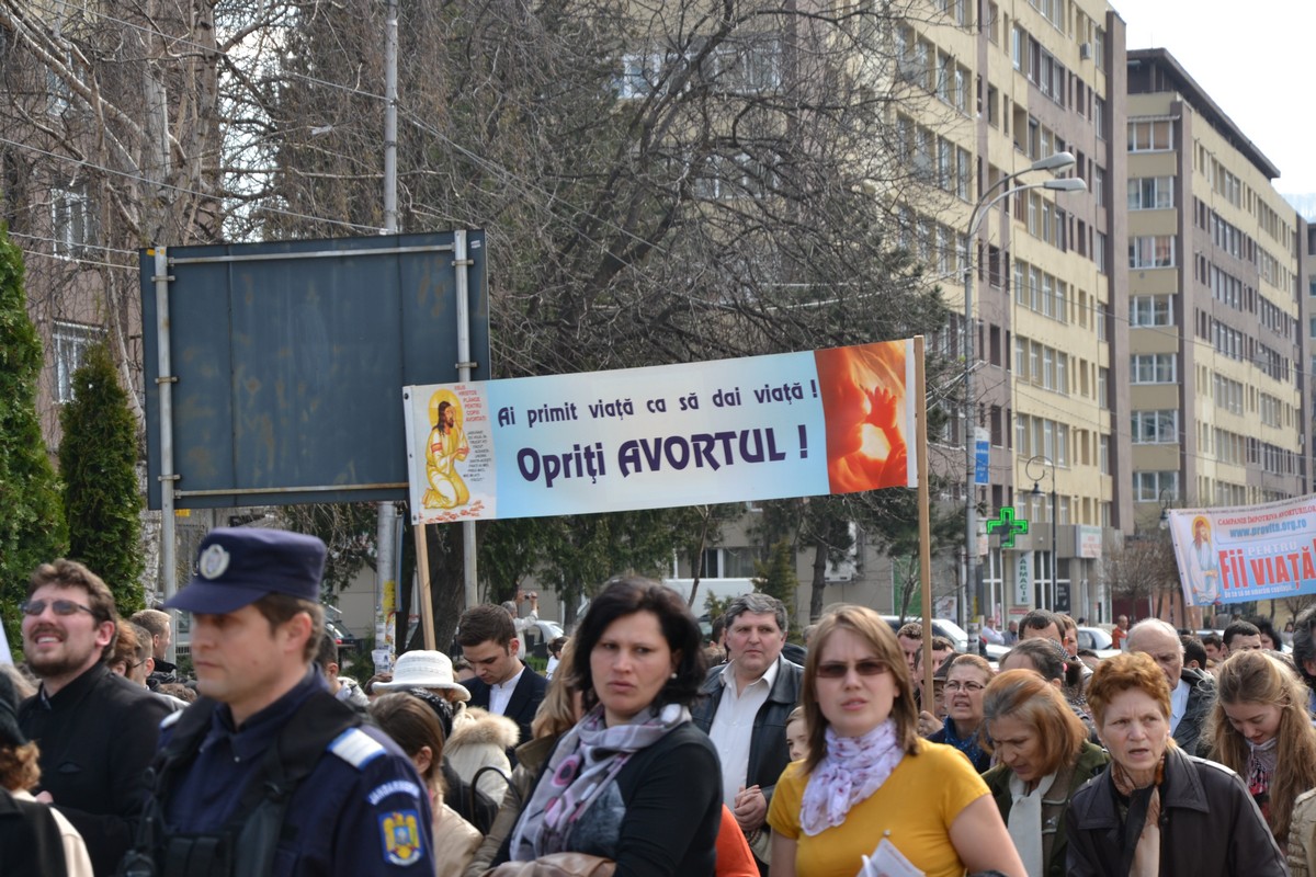 Manifestare pentru viață la Piatra Neamţ