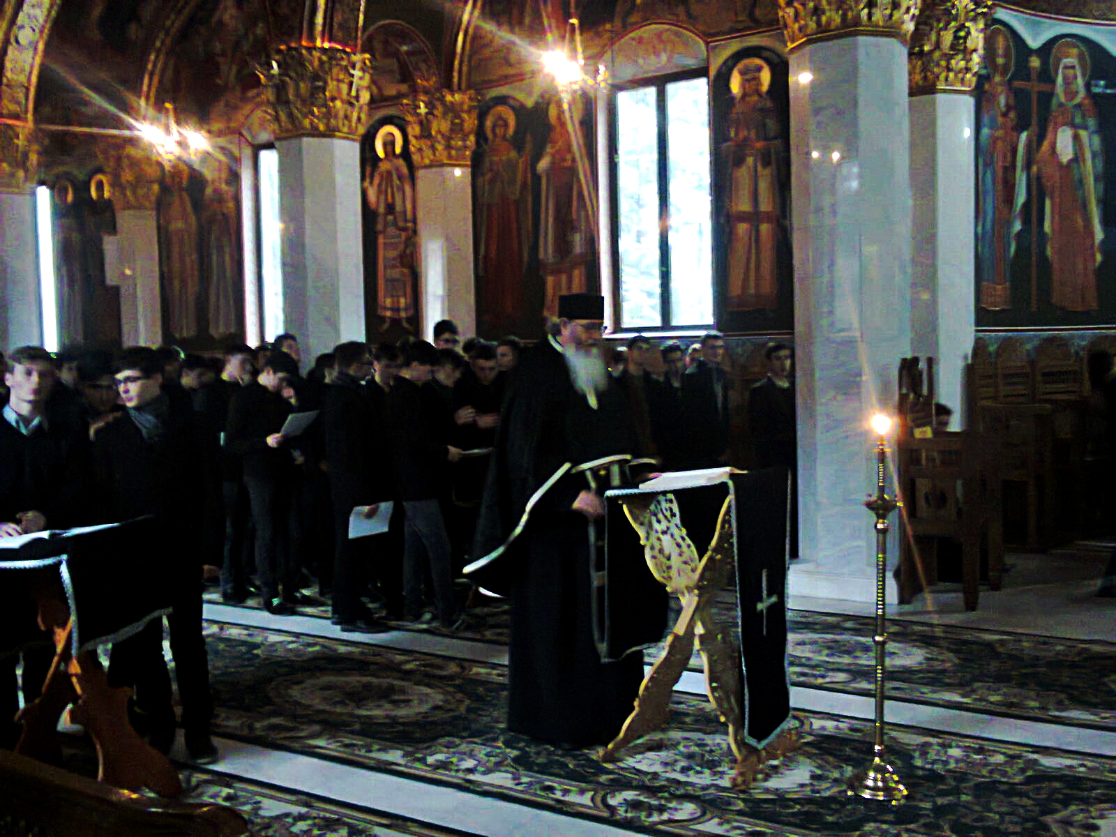 Slujba Canonului Sfântului Andrei Criteanul, la Seminarul Teologic de la Mănăstirea Neamţ