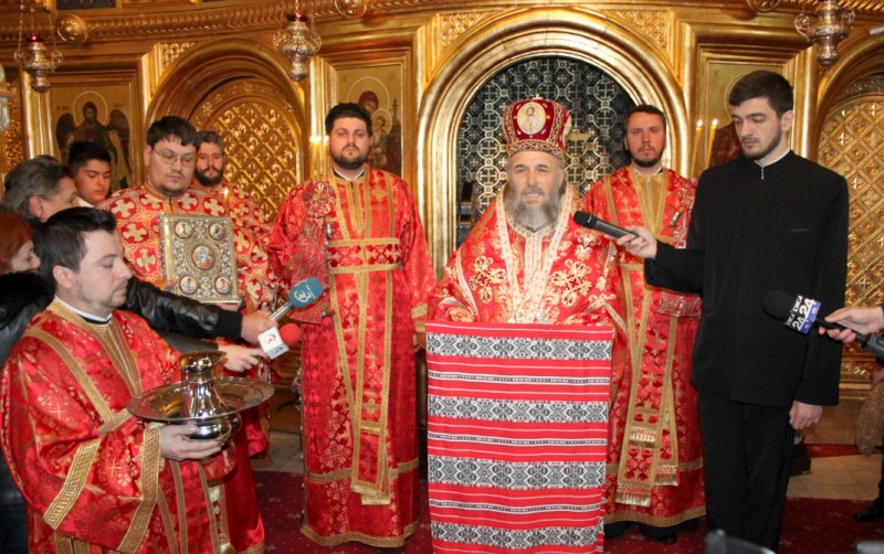 Rânduiala spălării picioarelor la Catedrala arhiepiscopală din Galaţi