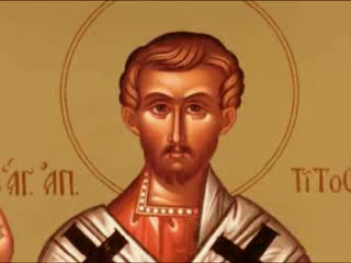 Troparul Sfântului Cuvios Tit, făcătorul de minuni (în limba greacă)