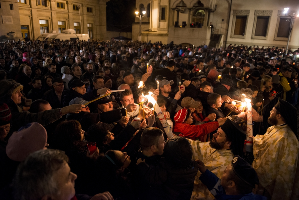 Slujba Învierii Domnului la Patriarhie