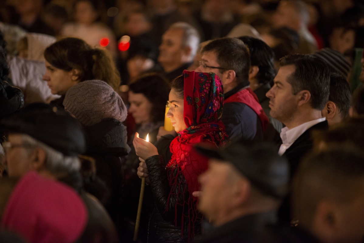 Slujba Învierii Domnului la Patriarhie