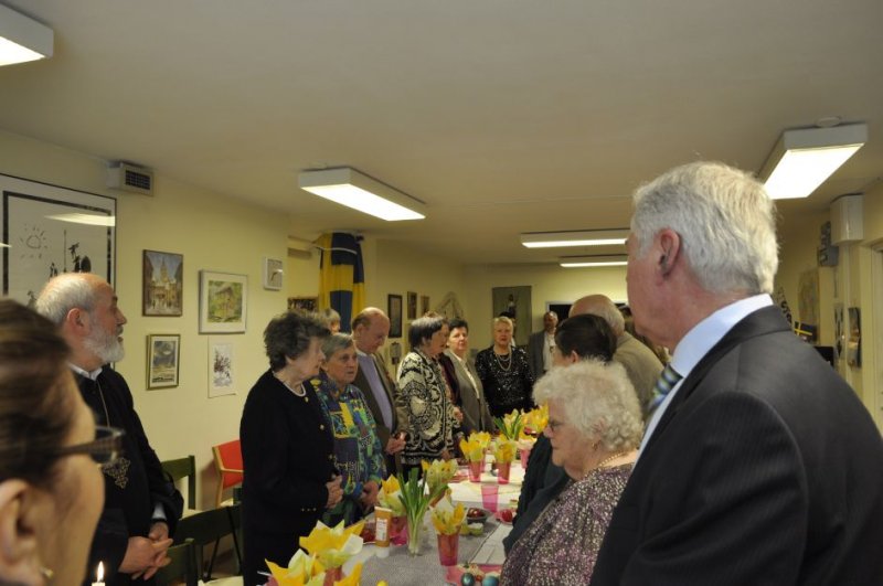 Agapă pascală pentru românii pensionari din Stockholm, în a treia zi de Paşti