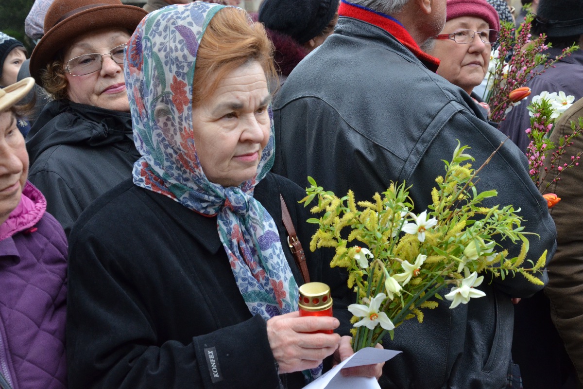 Procesiune de Florii la Iaşi: „Simţi deja momentul Învierii“