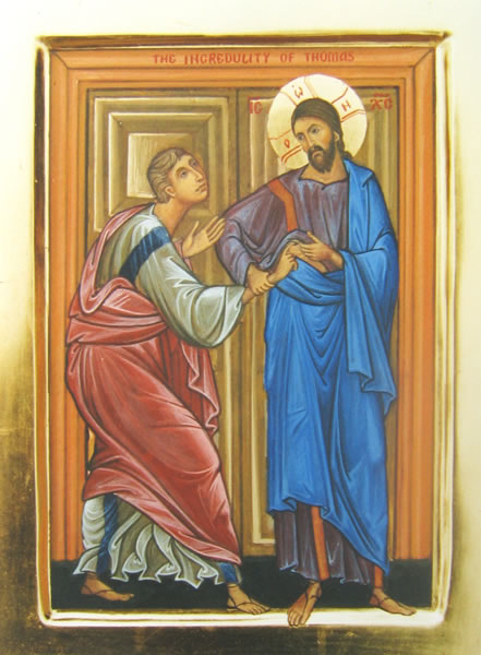 Cine a ocrotit mâna lui Toma atunci când a pipăit coasta?