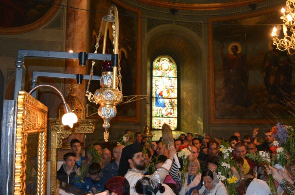 Duminica de Florii la Catedrala arhiepiscopală din Râmnicu Vâlcea