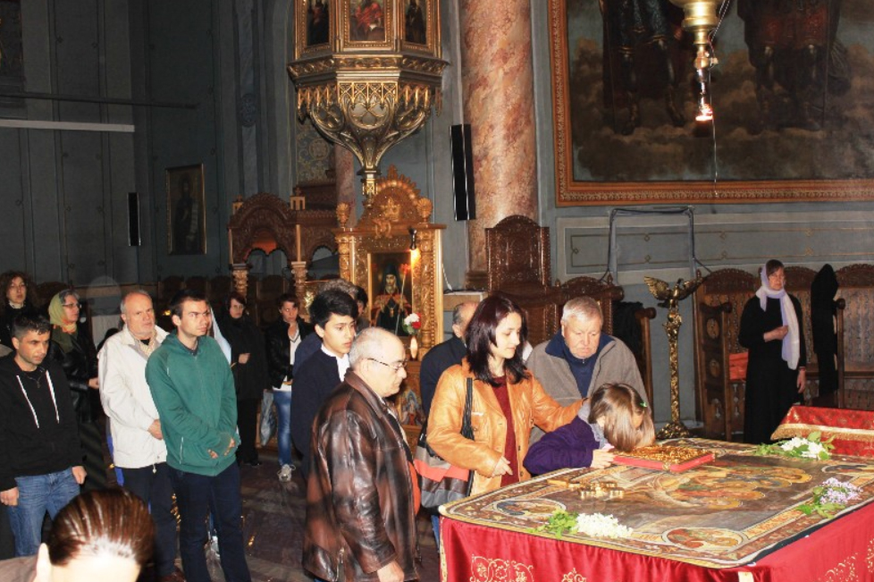 Vecernia scoaterii Sfântului Epitaf la Catedrala arhiepiscopală din Râmnicu Vâlcea