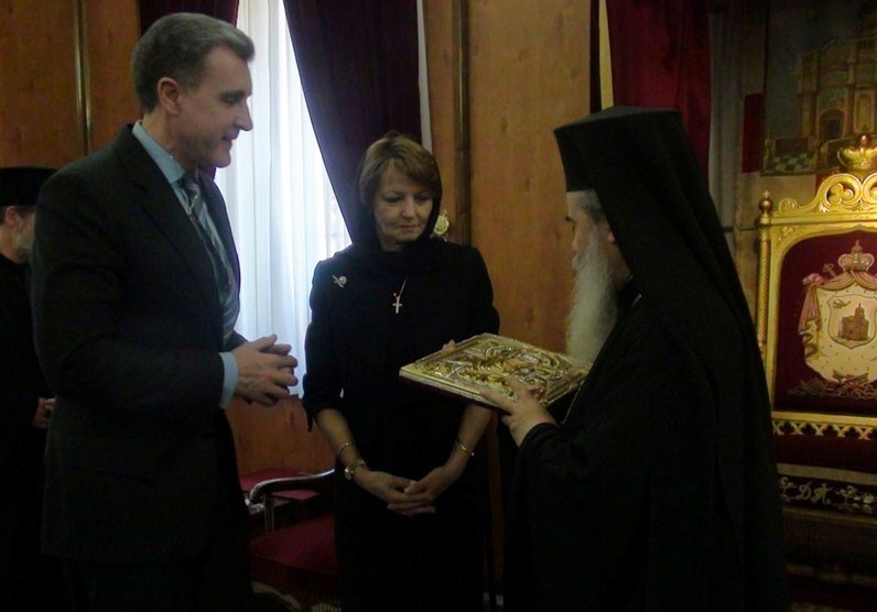 Principesa Margareta și Principele Radu în vizită la Patriarhia Ierusalimului