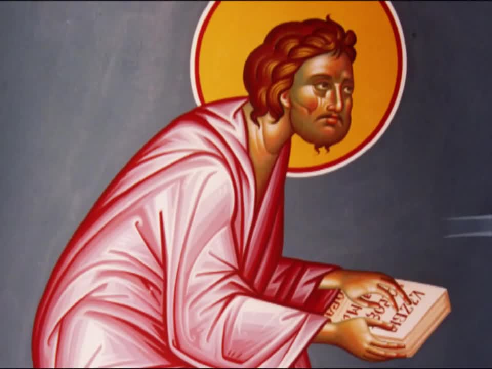 Troparul în greacă al Sfântului Proroc Amos