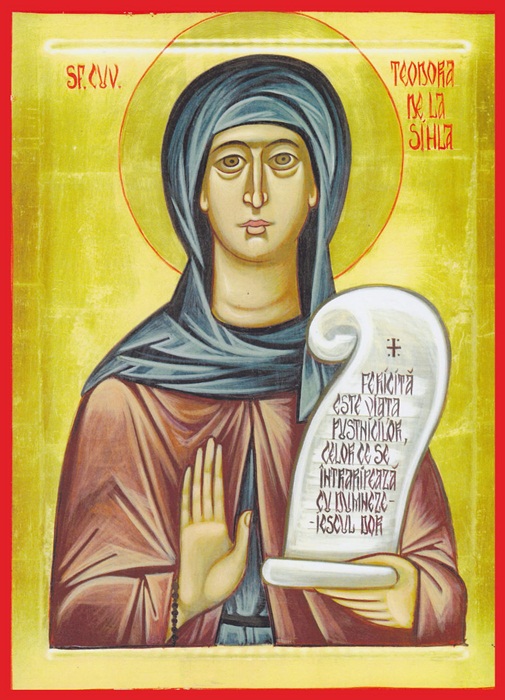 Sfârşitul Sfintei Cuvioase Teodora de la Sihla Sfârşitul Sfintei Cuvioase Teodora de la Sihla