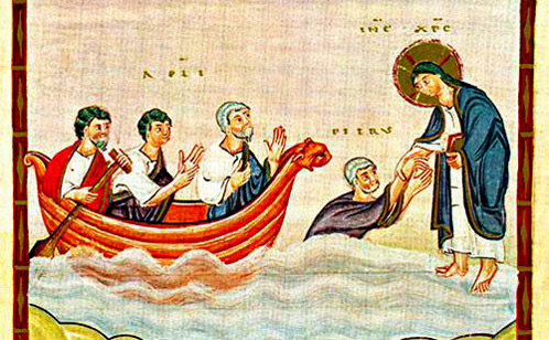 Umblarea pe mare - Potolirea furtunii