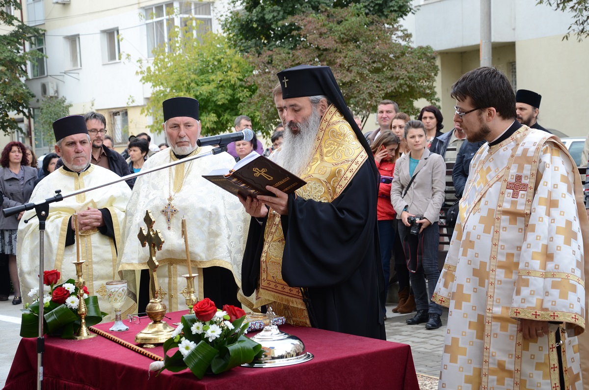 Slujbă de binecuvântare la inaugurarea Centrului social „Bucuria“