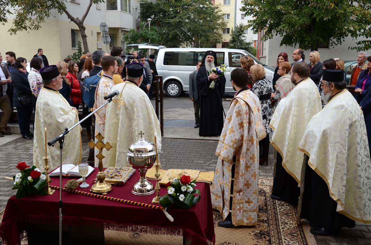 Slujbă de binecuvântare la inaugurarea Centrului social „Bucuria“