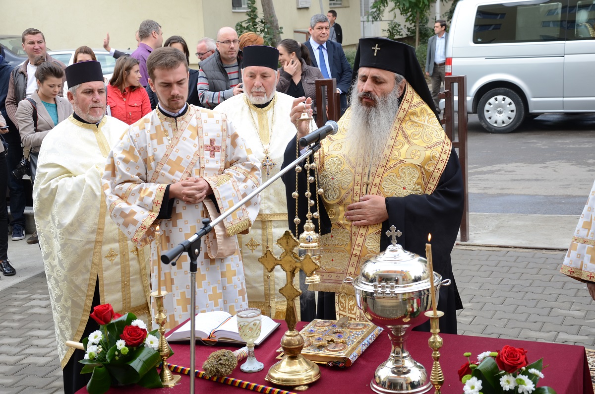 Slujbă de binecuvântare la inaugurarea Centrului social „Bucuria“