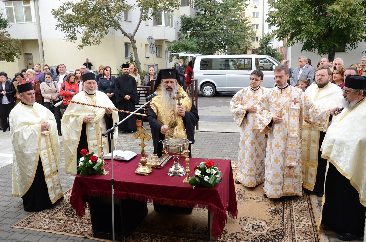 Slujbă de binecuvântare la inaugurarea Centrului social „Bucuria“