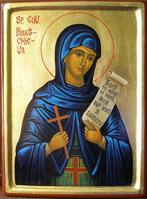 Sfânta Parascheva se roagă din inimă