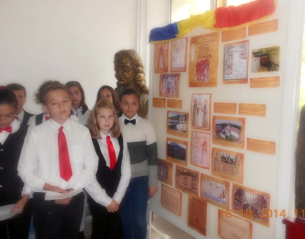 Program comemorativ închinat Sfinţilor Martiri Brâncoveni, la Şcoala Gimnazială „Alexandru cel Bun“