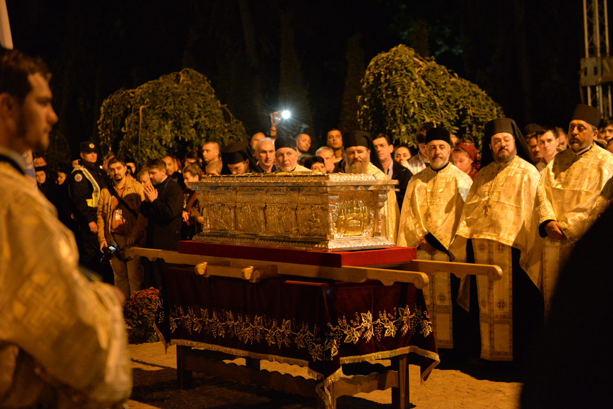Moaştele Sfântului Martir Constantin Brâncoveanu au ajuns aseară la Iaşi
