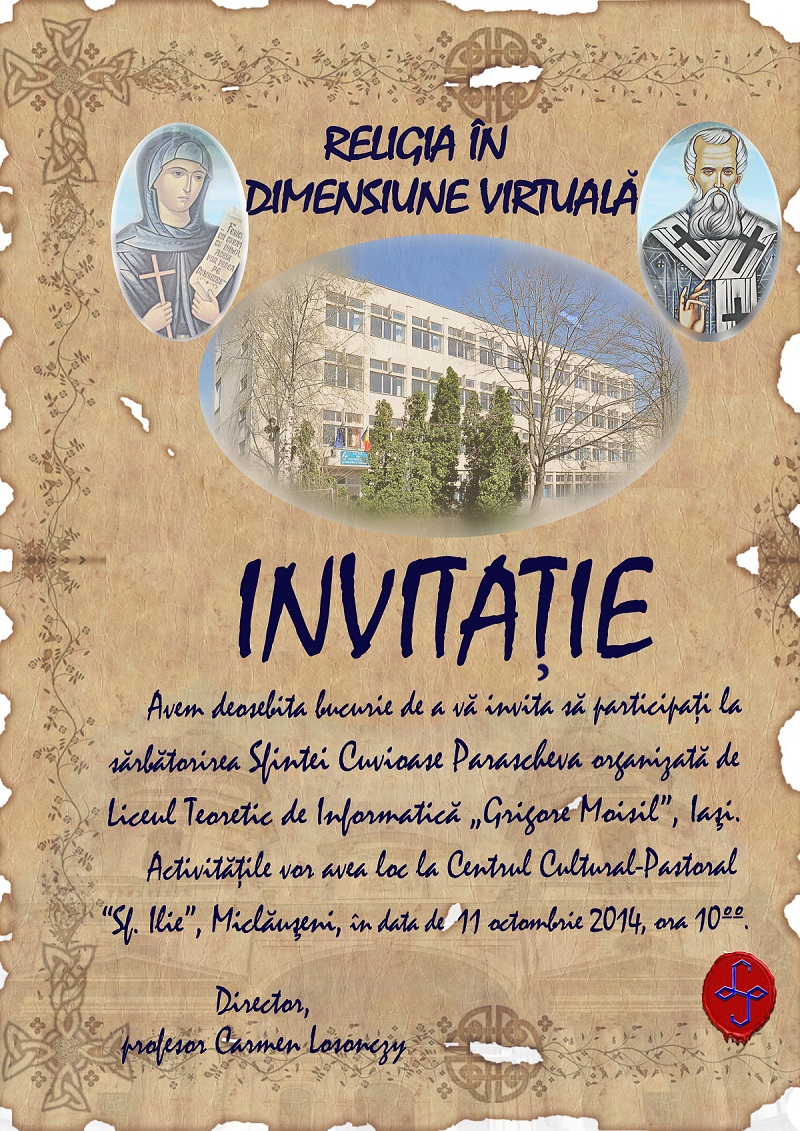 O nouă ediție a Concursului Interdisciplinar Interjudețean „Religia în dimensiune virtuală”