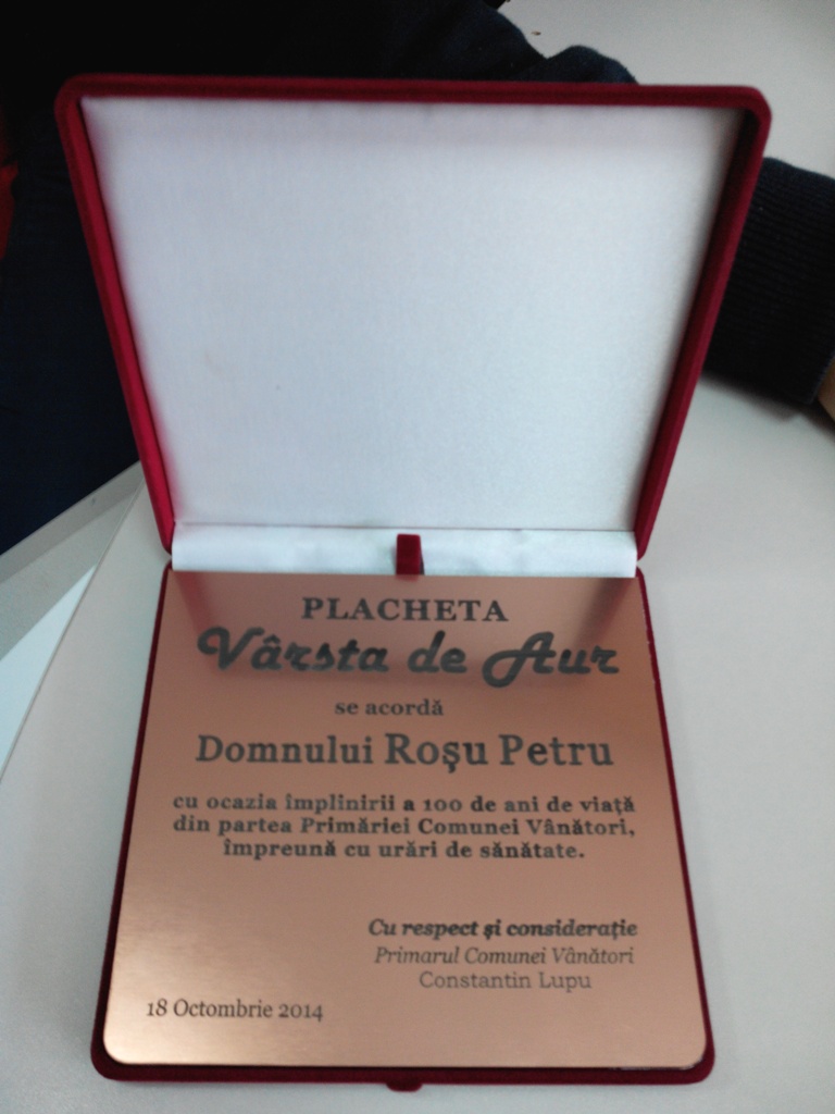 100 de ani de viaţă, sărbătoriţi în biserica parohială