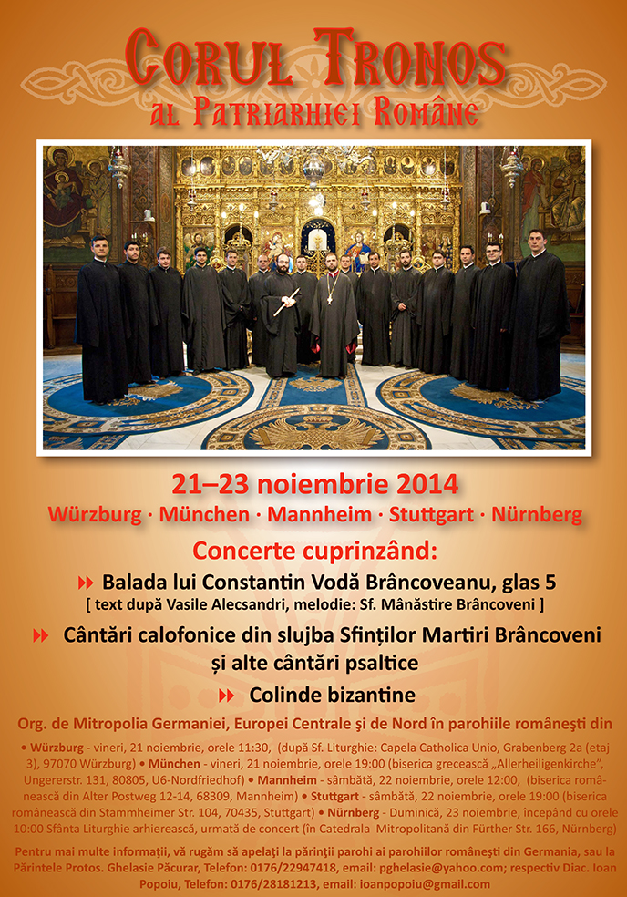 Concert de muzică psaltică în Germania