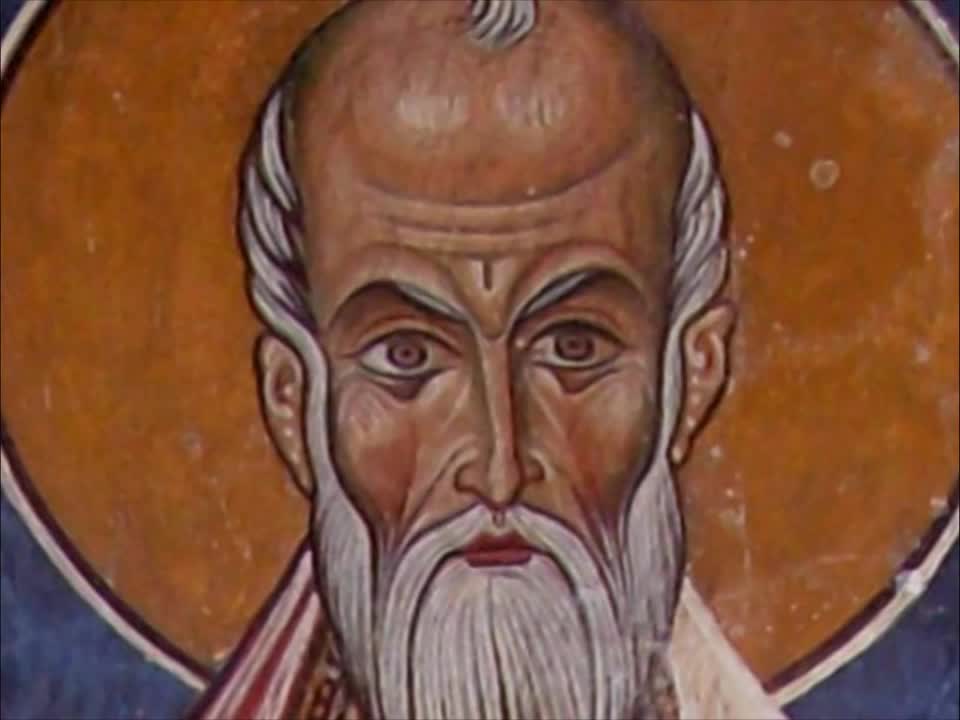 Troparul Sfântului Ierarh Ioan cel Milostiv, Patriarhul Alexandriei (în limba greacă)