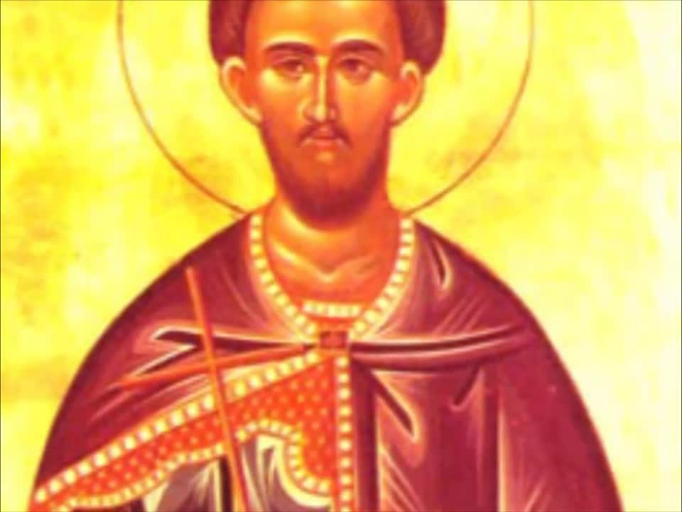 Troparul Sfântului Sfințit Mucenic Clement, Episcopul Romei (în limba greacă)