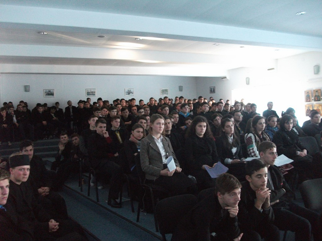 Mihail Sadoveanu, comemorat la Seminarul Teologic de la Mănăstirea Neamţ