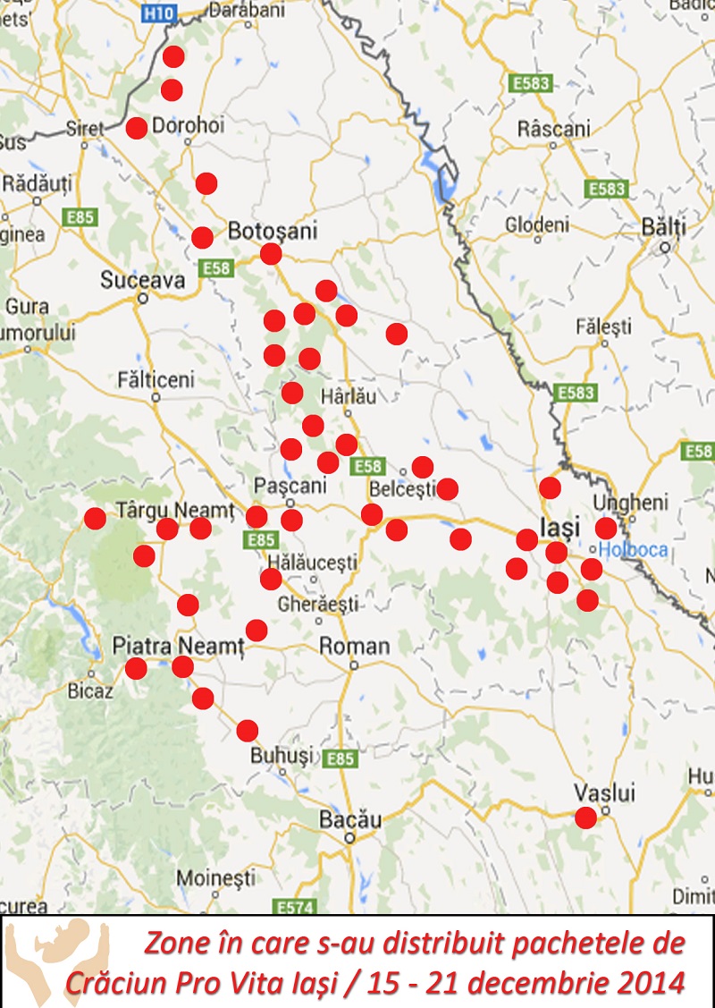 Sprijin pentru 73 de familii cu mulţi copii, din partea Departamentului Pro Vita al Arhiepiscopiei Iaşilor