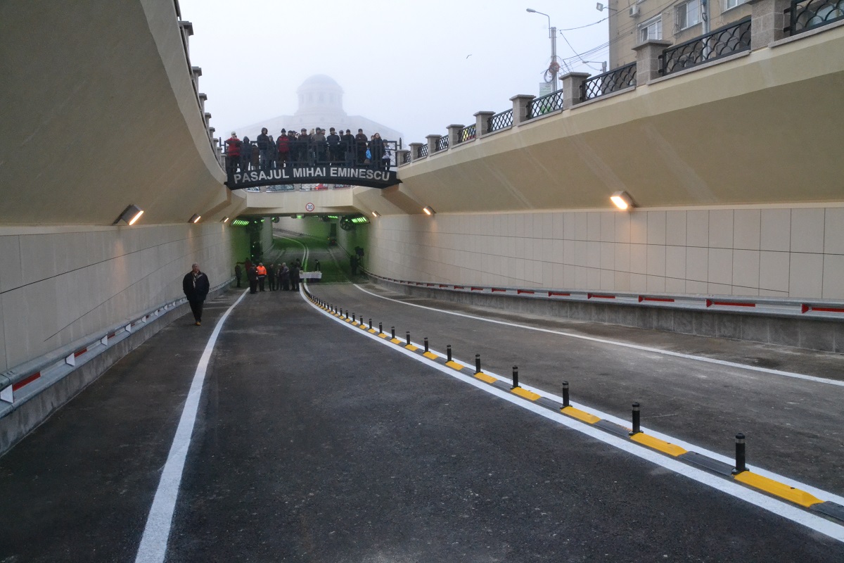 A fost inaugurat pasajul subteran „Mihai Eminescu“ din Iaşi