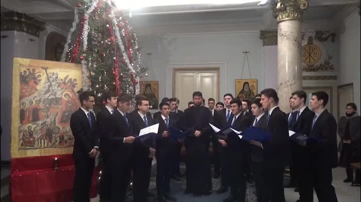 Colindători la Reședința Mitropolitană - Seminarul Teologic „Sf. Vasile cel Mare” Iași