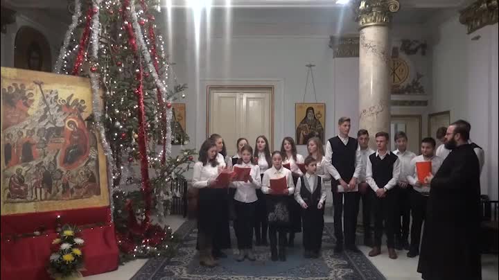 Colindători la Reședința Mitropolitană - Parohia Cârlig, jud. Iași